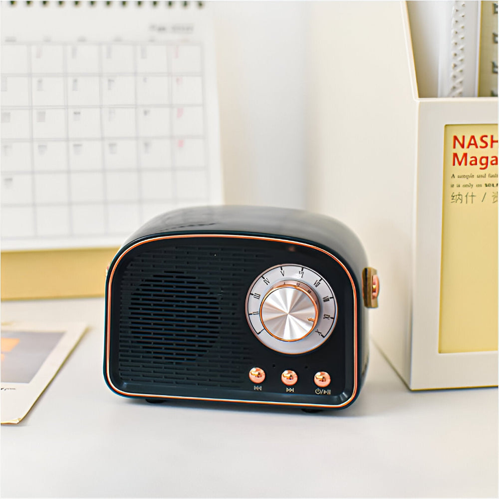 Retro Bluetooth-Lautsprecher mit Vintage-Design