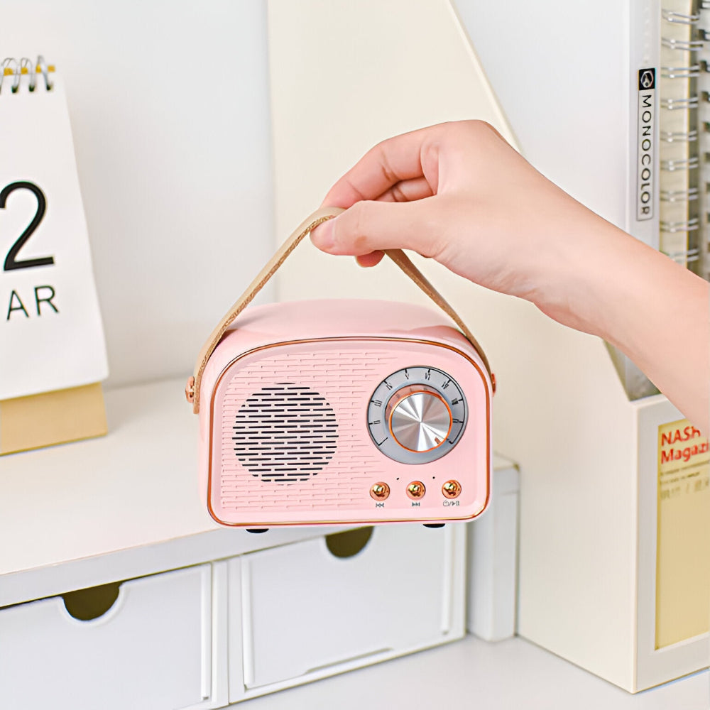 Retro Bluetooth-Lautsprecher mit Vintage-Design