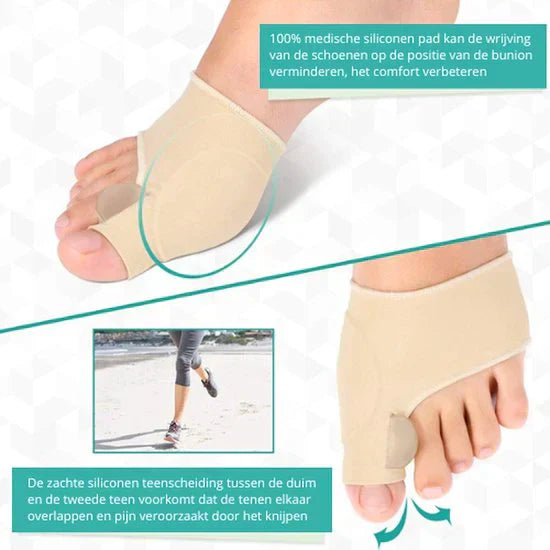 Hallux Valgus Zehenkorrektor mit Gel-Polsterung