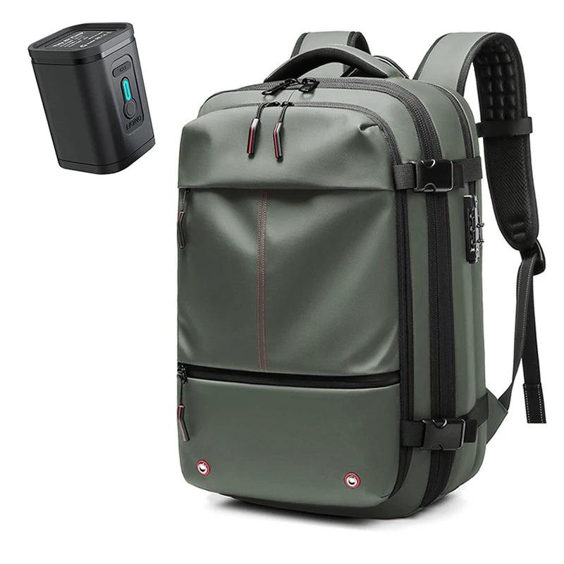Reiserucksack mit Vakuumkompression und erweiterbarem Volumen