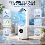 Tragbare Mini-Klimaanlage mit geräuscharmer Technologie