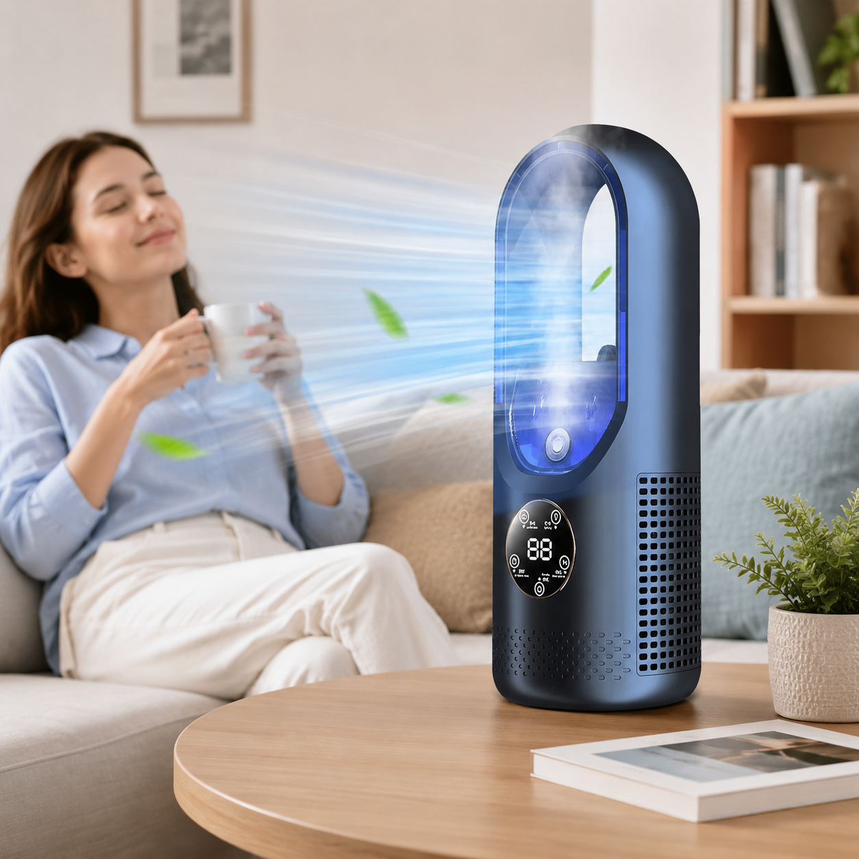 Tragbare Mini-Klimaanlage mit geräuscharmer Technologie