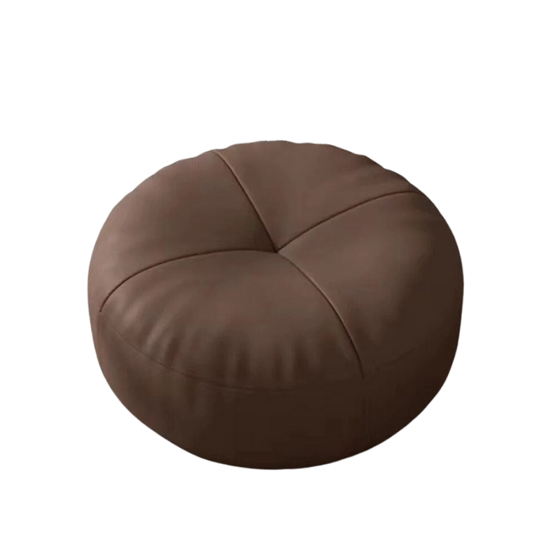Round floor cushion with premium foam filling