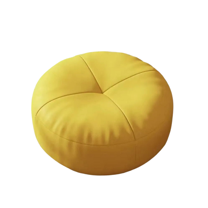 Round floor cushion with premium foam filling