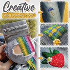 Hand weaving set for clothing repair and weaving