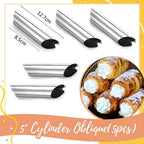 Horn-Shaped Pastry Molds Set – Bake Crispy Cream Rolls at Home