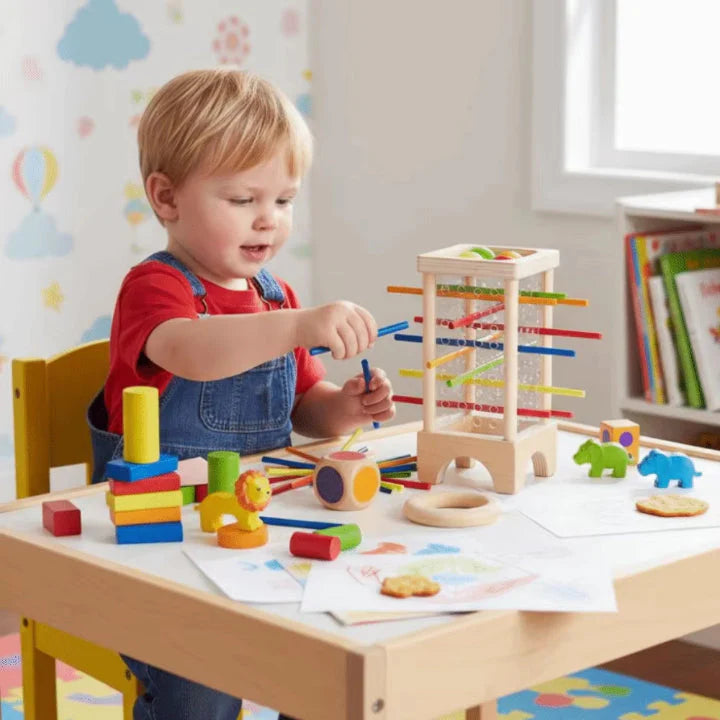 Wooden Ball Tower Game – Concentration & Fine Motor Skills