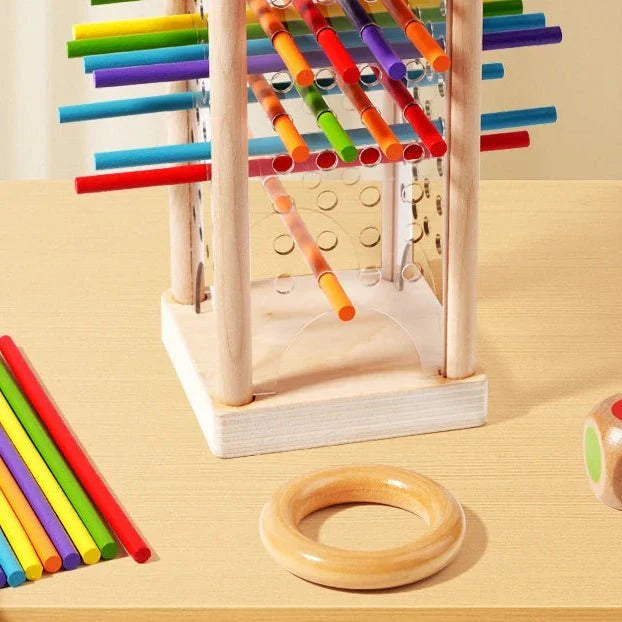 Wooden Ball Tower Game – Concentration & Fine Motor Skills
