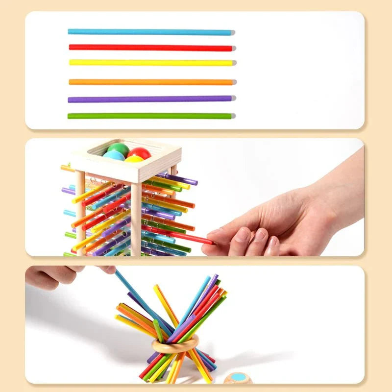 Wooden Ball Tower Game – Concentration & Fine Motor Skills