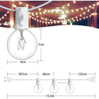 LED-Lichterkette Outdoor mit warmweißem Licht