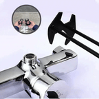 Pipe end wrench 360° with swivel function
