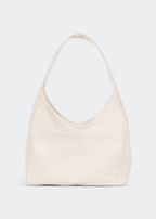Shoulder bag made of faux leather with external pocket