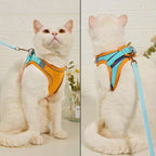 Cat harness with leash – Comfortable fit with reflective safety stripes