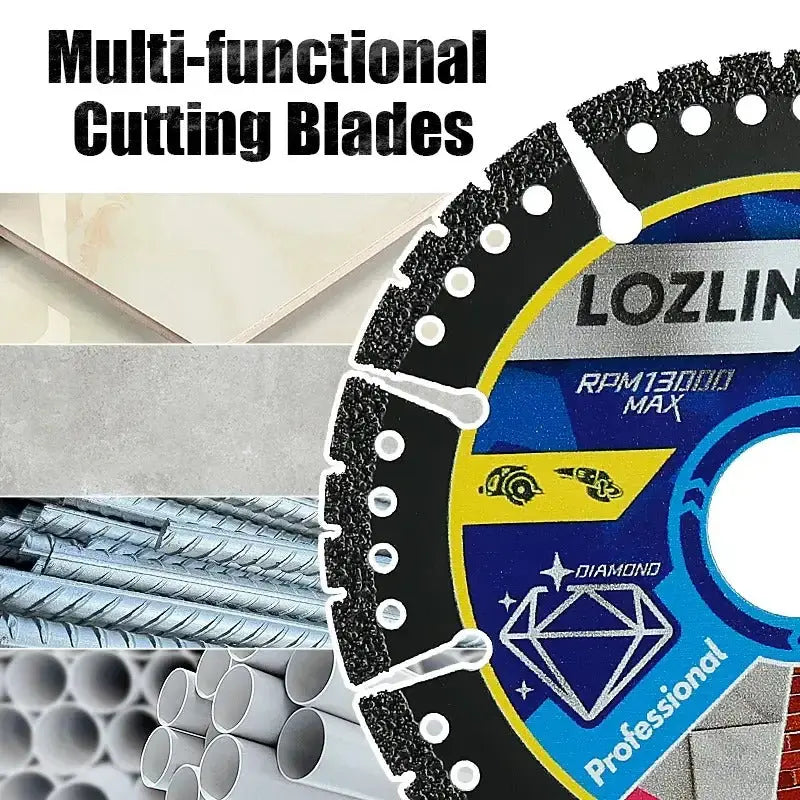 Diamond Saw Blade 115 mm – Multifunctional for Tiles, Concrete, and Steel - 2 Pieces