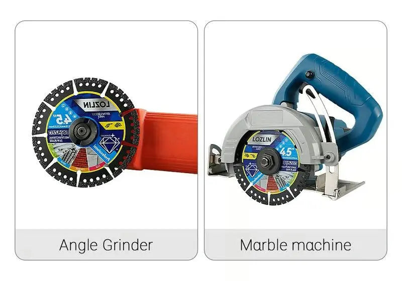 Diamond Saw Blade 115 mm – Multifunctional for Tiles, Concrete, and Steel - 2 Pieces