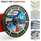 Diamond Saw Blade 115 mm – Multifunctional for Tiles, Concrete, and Steel - 2 Pieces