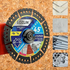 Diamond Saw Blade 115 mm – Multifunctional for Tiles, Concrete, and Steel - 2 Pieces