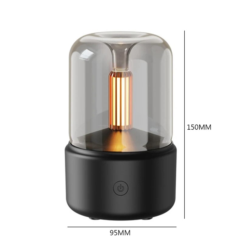 Aroma-Diffuser mit Kerzenlicht-Effekt und Luftbefeuchter