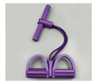 Resistance Band Sit-Up Trainer with Foot Pedals