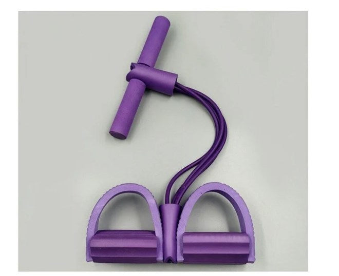 Resistance Band Sit-Up Trainer with Foot Pedals