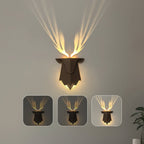 Deer wall lamp with dimming function and remote control