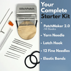 Textile Repair Kit for Clothing and Fabrics