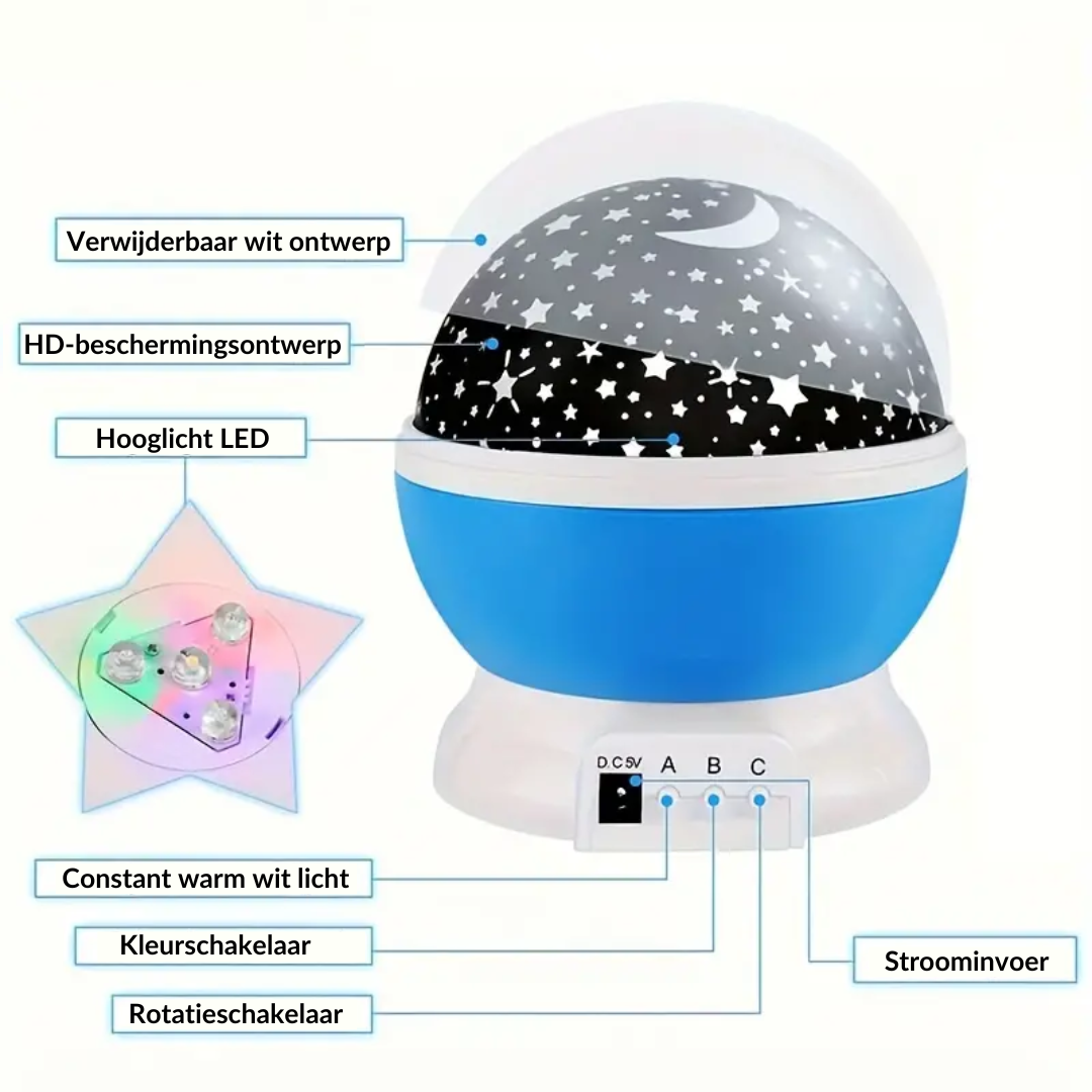 Sternenprojektor Nachtlampe -   Mivoza Deutschland