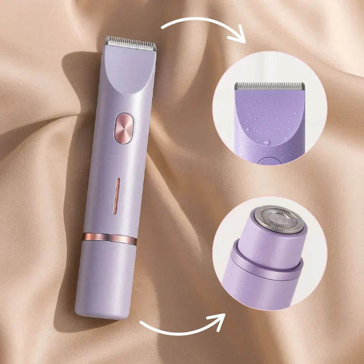Electric 2-in-1 Women's Shaver with Precision Attachment