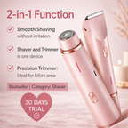 Electric 2-in-1 Women's Shaver with Precision Attachment