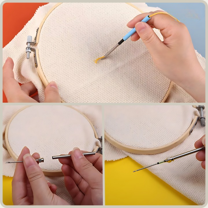 Embroidery Needle Set – Effortless Embroidery with Interchangeable Heads