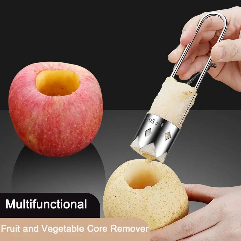 Ergonomischer Kernentferner aus Edelstahl für Obst und Gemüse Mivoza Deutschland