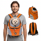 Hundetragerucksack zum Vorne-Tragen — atmungsaktiv & gepolstert, bis 10 kg