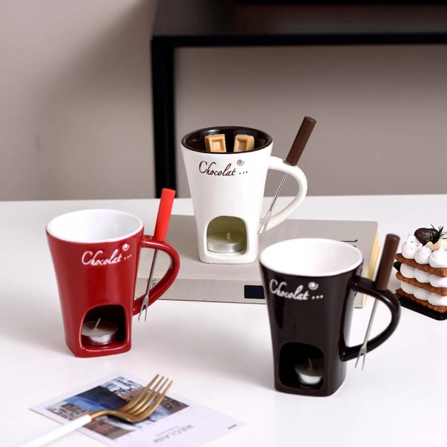 Exquisite Schokoladen-Fondue-Tasse — Das echte Fondue-Erlebnis Mivoza Deutschland