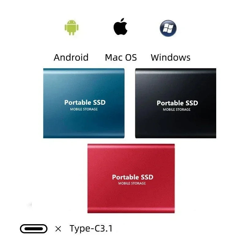 External SSD 128 GB with USB-C