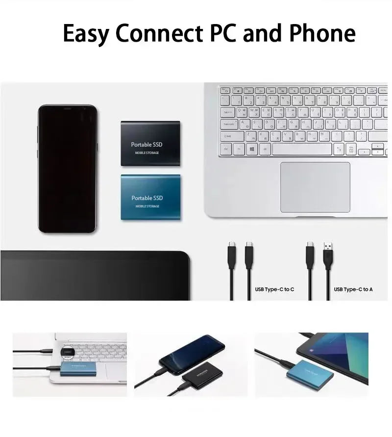 External SSD 128 GB with USB-C