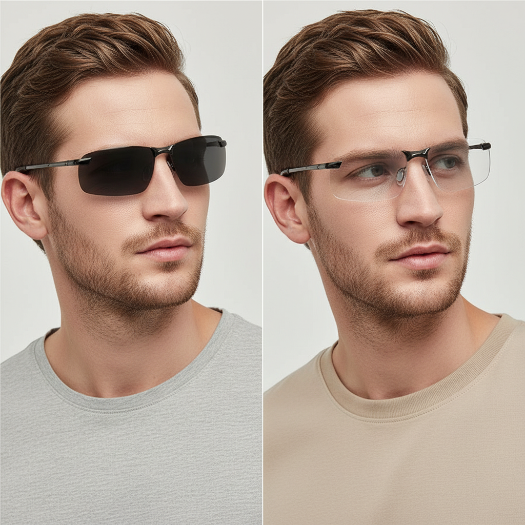 Sonnenbrille photochrom polarisiert mit UV400 Schutz