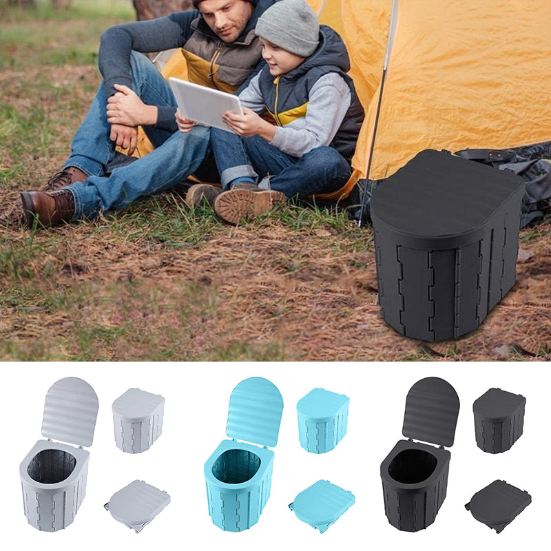 Faltbares Camping-Toilette ABS Kunststoff – Tragbar