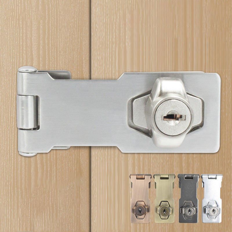 Door lock with hinge bolt and 2 keys