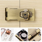 Door lock with hinge bolt and 2 keys