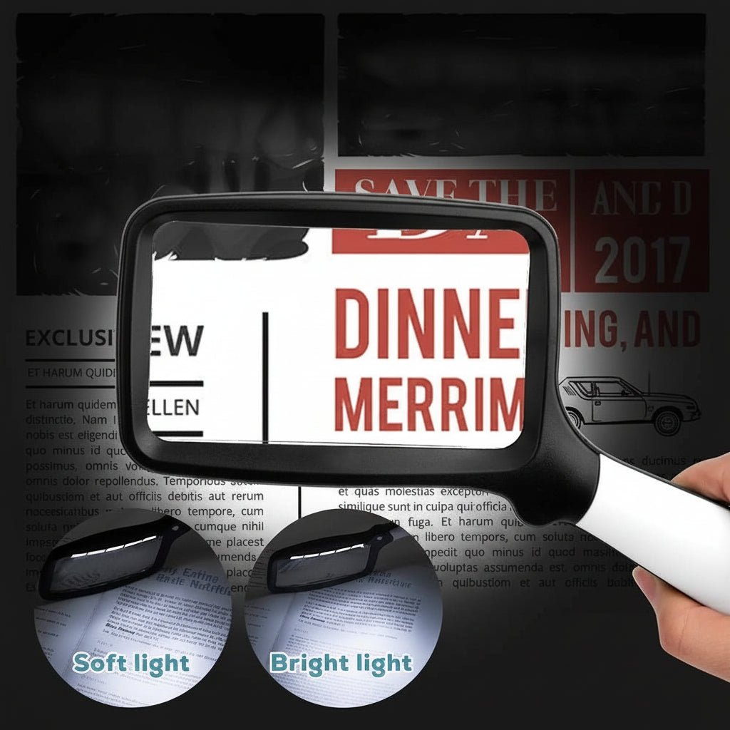 LED Hand Magnifier – Effortlessly Read Fine Print
