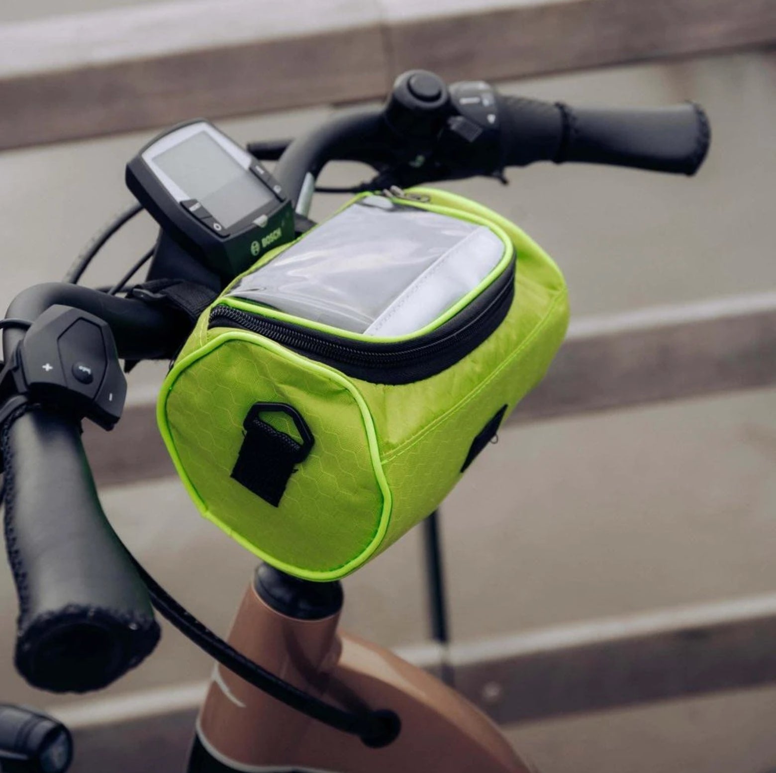 Fahrrad-Lenkertasche mit Touchscreen-Fenster