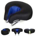 Noseless ergonomic bicycle saddle – pressure relief
