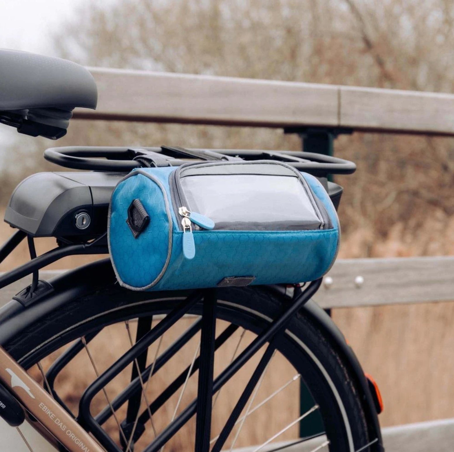 Fahrradlenkertasche mit Touchscreen-Fenster