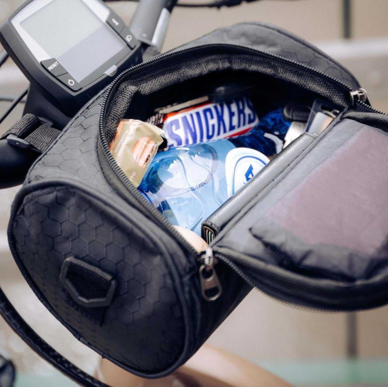 Fahrradlenkertasche mit Touchscreen-Fenster