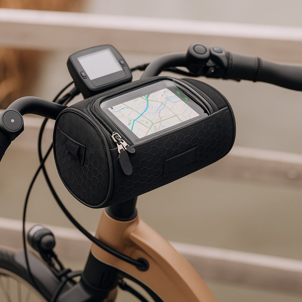 Fahrradlenkertasche mit Touchscreen-Fenster