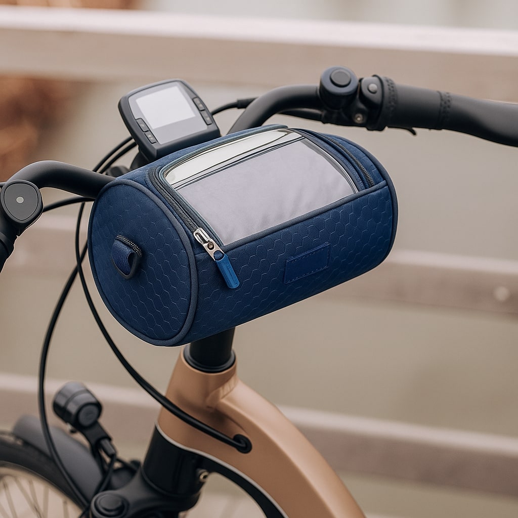 Fahrradlenkertasche mit Touchscreen-Fenster
