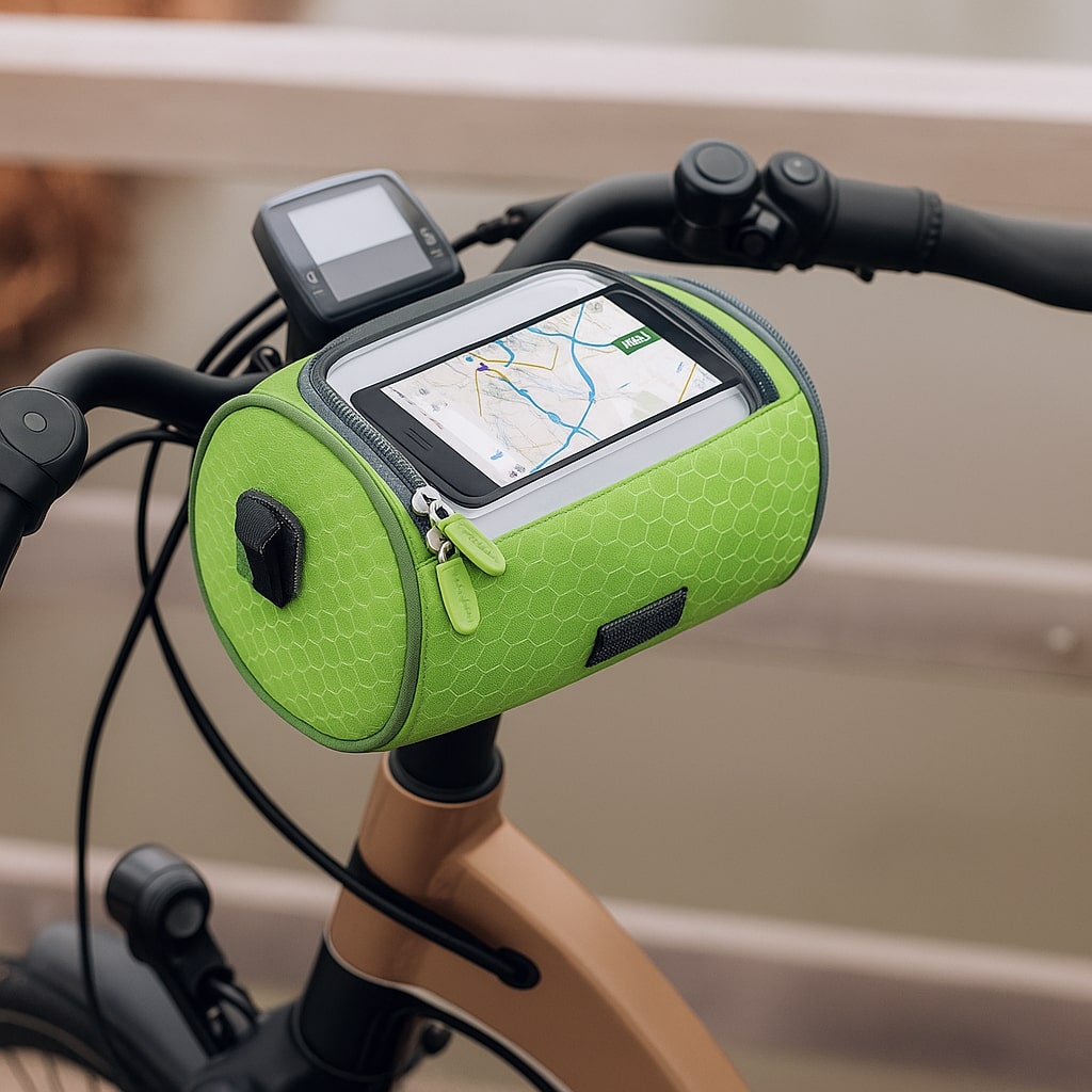 Fahrradlenkertasche mit Touchscreen-Fenster