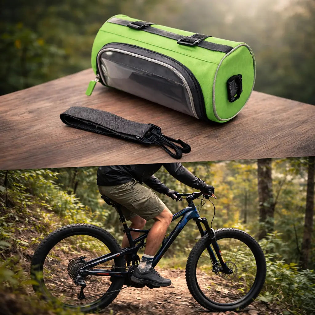 Fahrradlenkertasche mit Touchscreen-Fenster