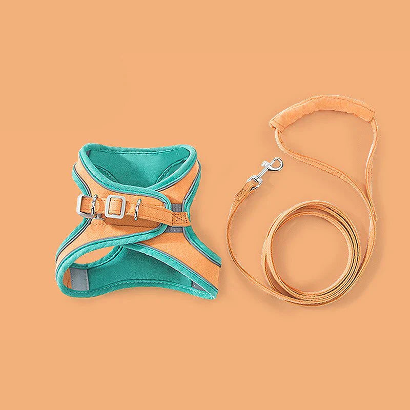 Cat harness with leash – Comfortable fit with reflective safety stripes