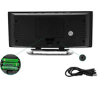 Digital LED Alarm Clock with Curved Display and Temperature Indicator
